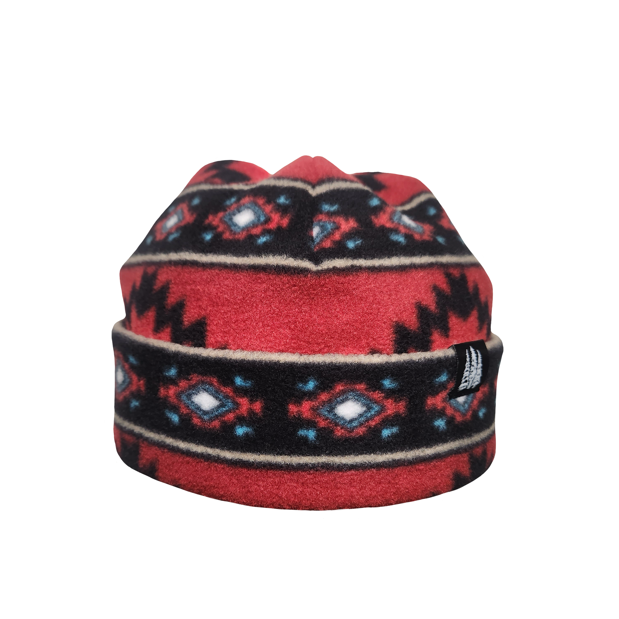 Red Aztec Two Tone 2.0 Fleece Toque.PNG