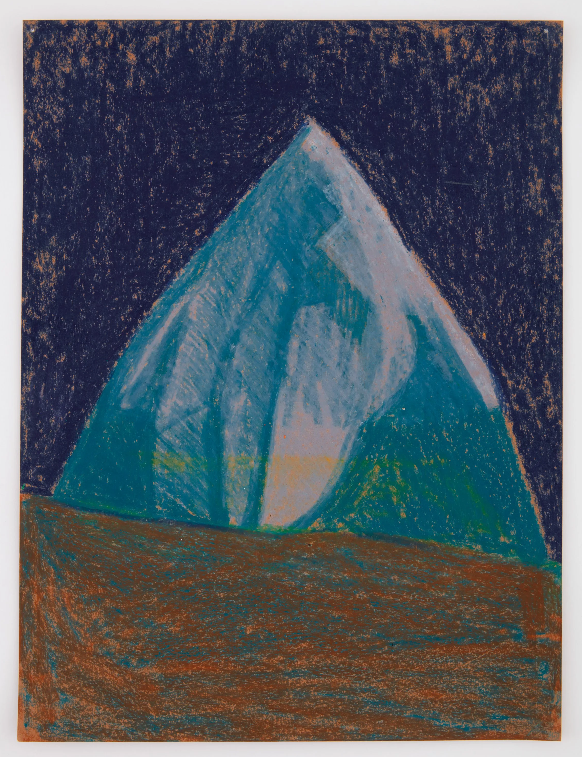 August 22nd, 2024.   Beeswax crayon on acid-free construction paper. 9" x 12"
