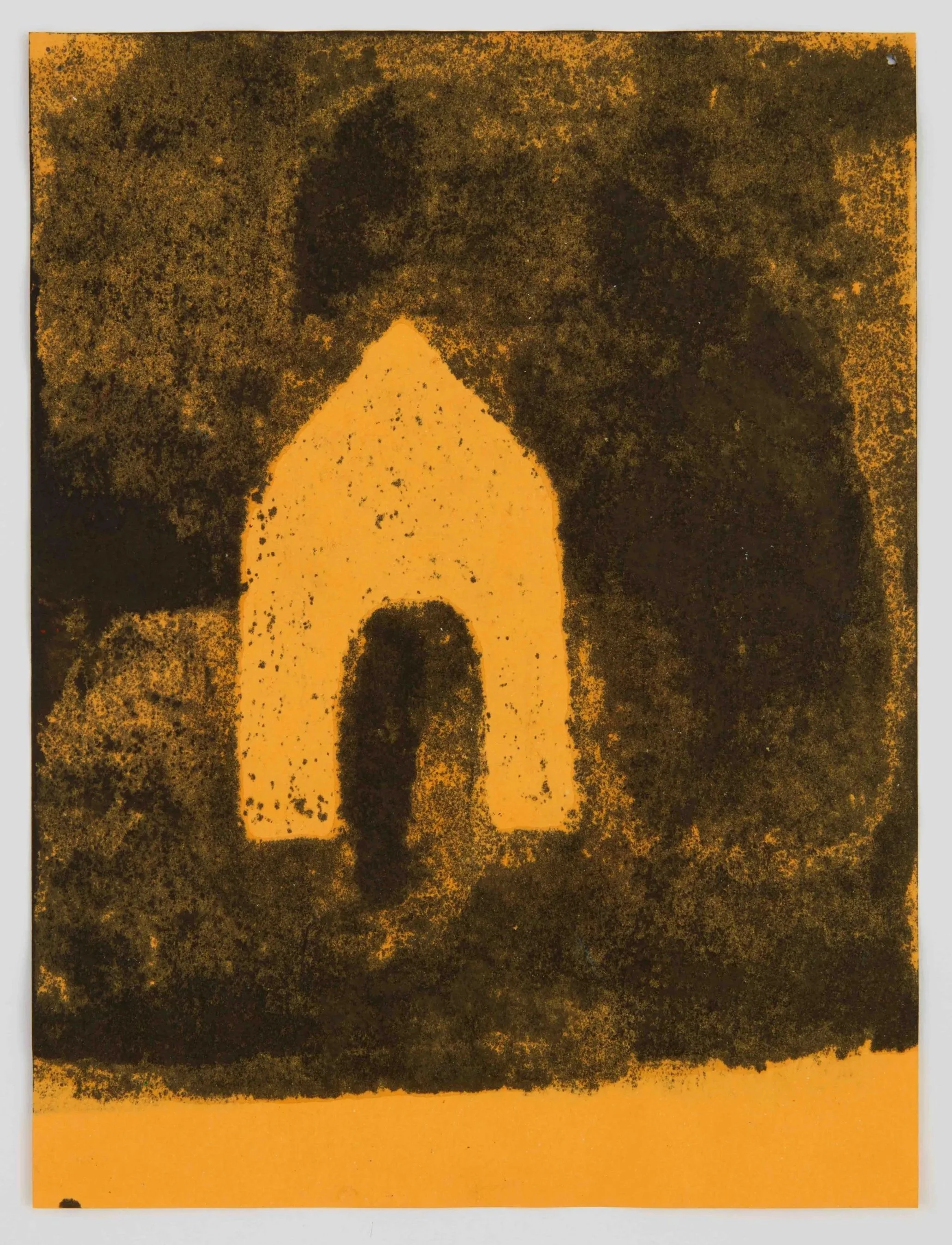 June 4th, 2024.   Beeswax crayon on acid-free construction paper. 9" x 12"