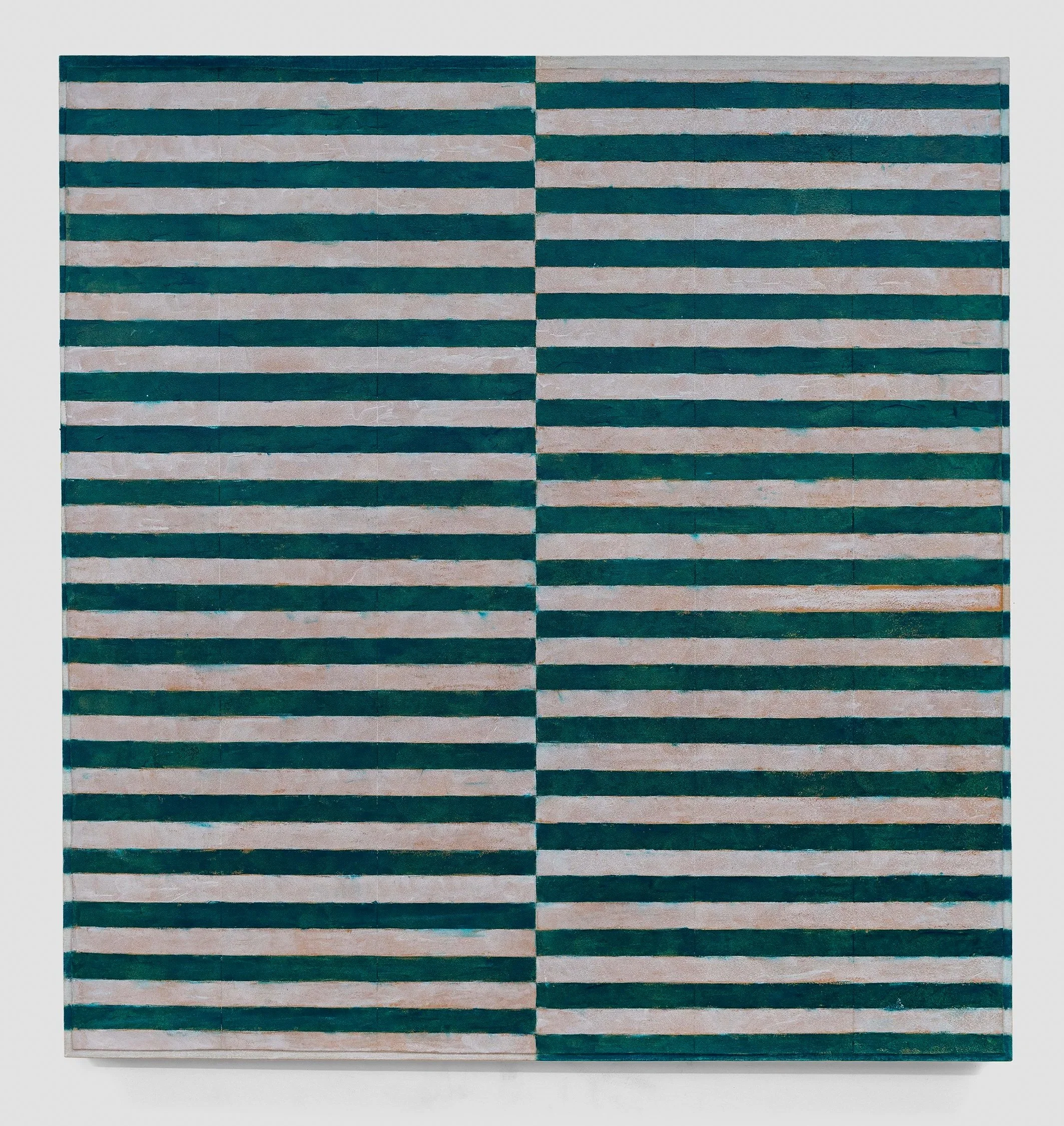 Prato (2), 2026.  Beeswax crayon on cowhide mounted on linen. 38" x 36"