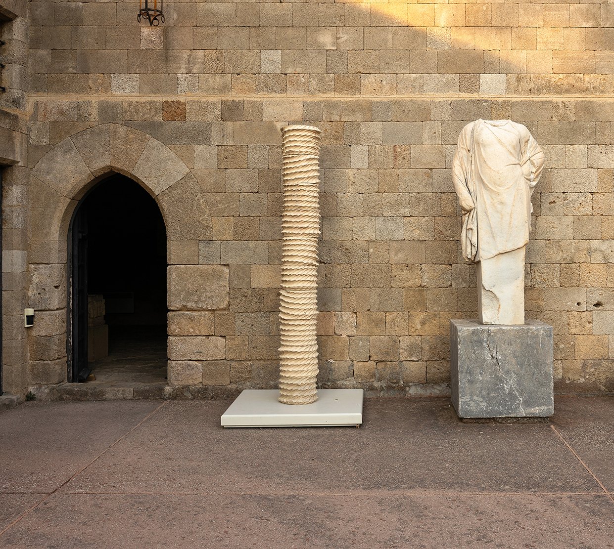 Gift for Giovanni, 2026.  Fired Stoneware (10 Parts) 94" x 13" x 13" 