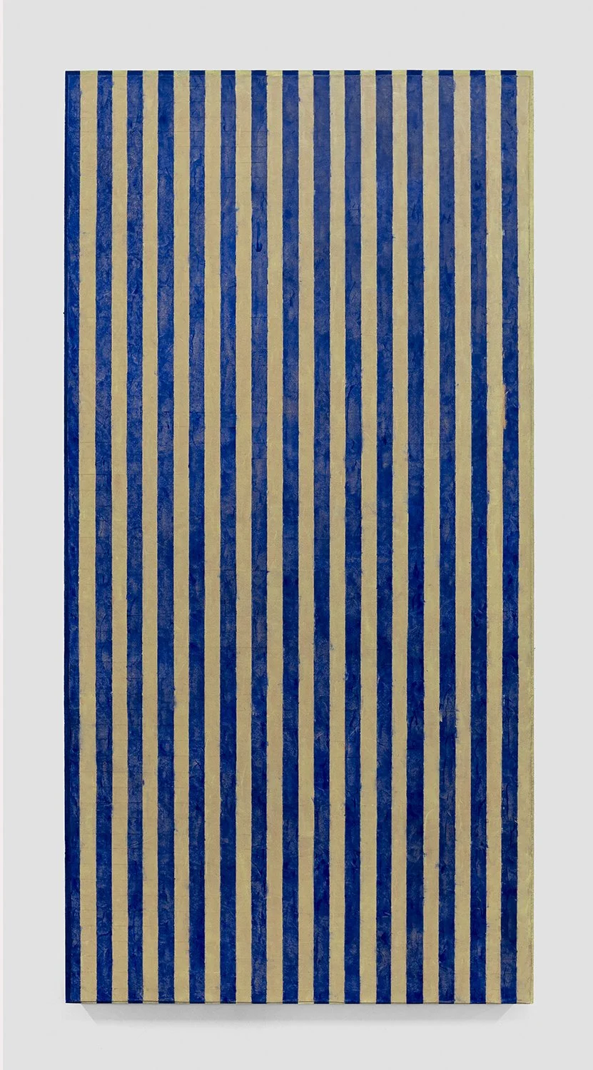 San Marco, 2026. Encaustic on cowhide mounted on linen. 30" x 60"