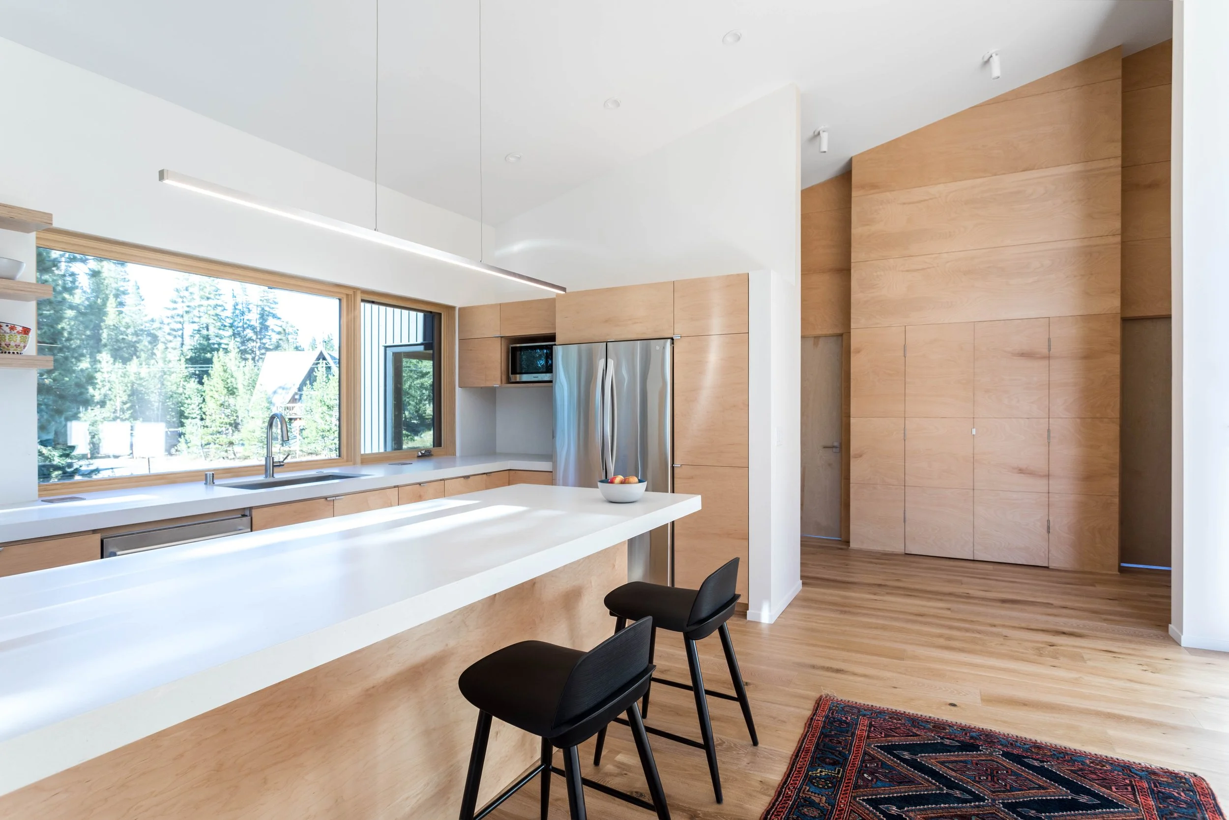 Paneling in the Serene Lakes Cabin