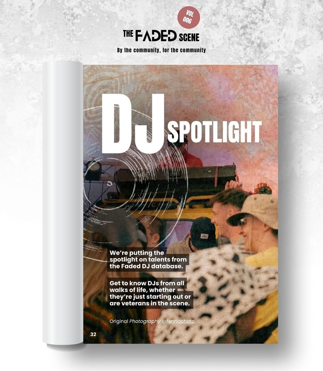 Every month in The Faded Scene digital zine, we spotlight 4 DJs you need on your radar 🔦🎧

For June, we&rsquo;re shining a light on:
@christian.j.dj 
@jes.brwn 
@tatetosto 
@zoefayaud 

Get to know their sounds, stories, and what makes them stand o