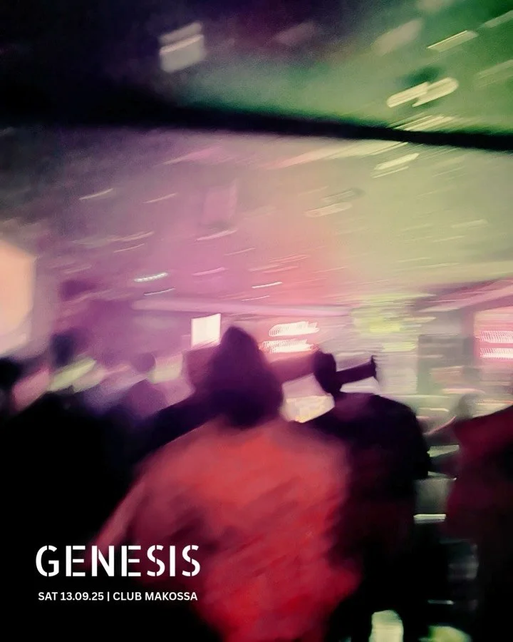 G E N E S I S: the origin or mode of formation of something. Curated by Jawrs, a dj from @thefadedcommunity bringing you a tech-focus night from tech house and electronica, to garage and jungle into the night
 
Saturday 12.09
@Club_makossa_dalston 
1