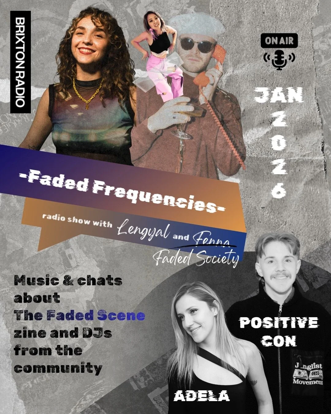 We&rsquo;re backkkkk, this year at a brand new home thanks to @brixtonradiolive. 

FADED FREQUENCIES
Usually hosted by @lengyal.music and @fennaphoto but Joe will be back in February, so @fadedsocietyofficial will be co-hosting to help launch a brand