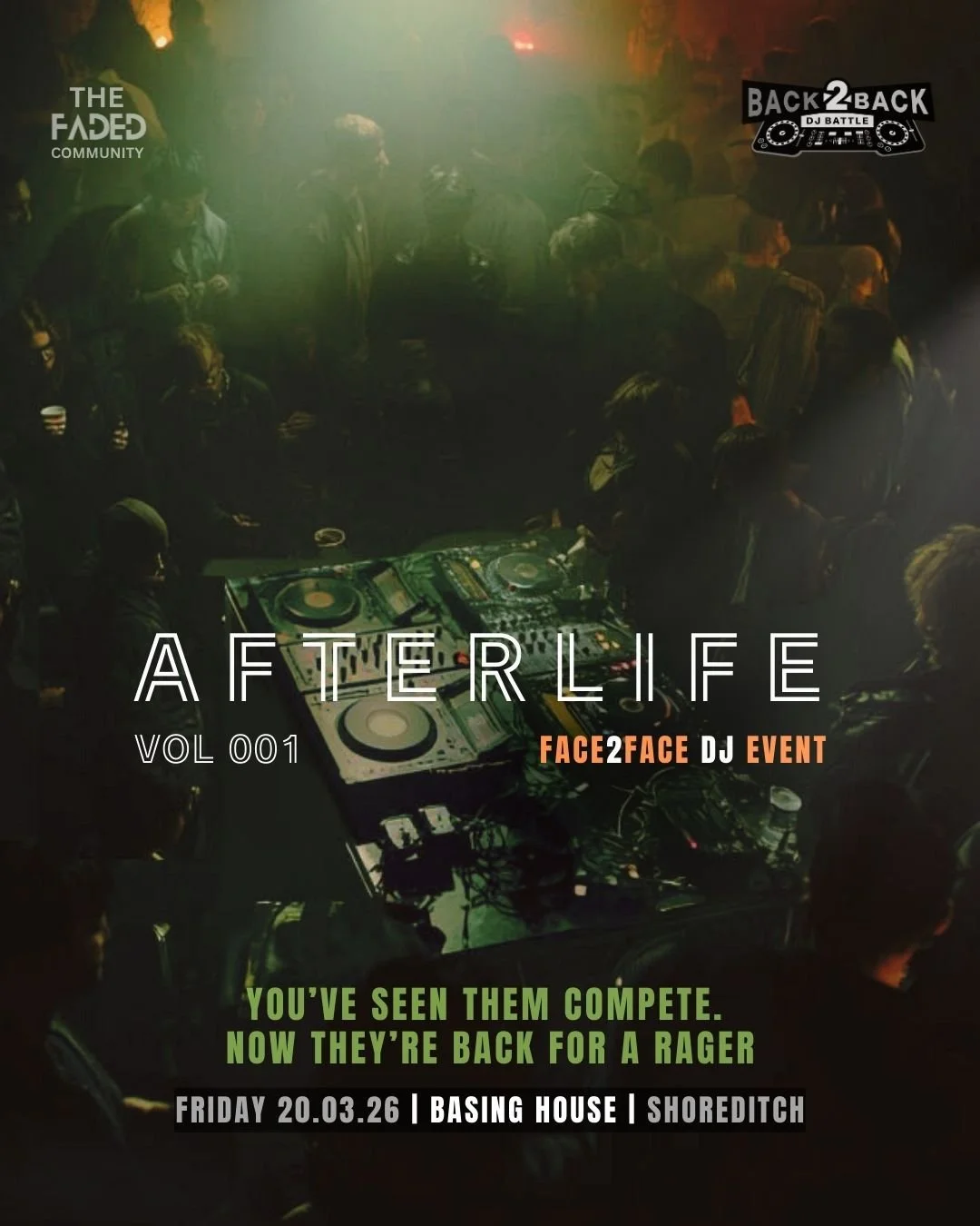 B2B x F2F DJ event & Open decks