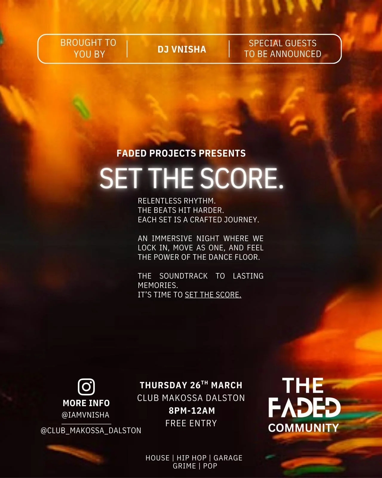 Faded Presents Project: SET THE SCORE 