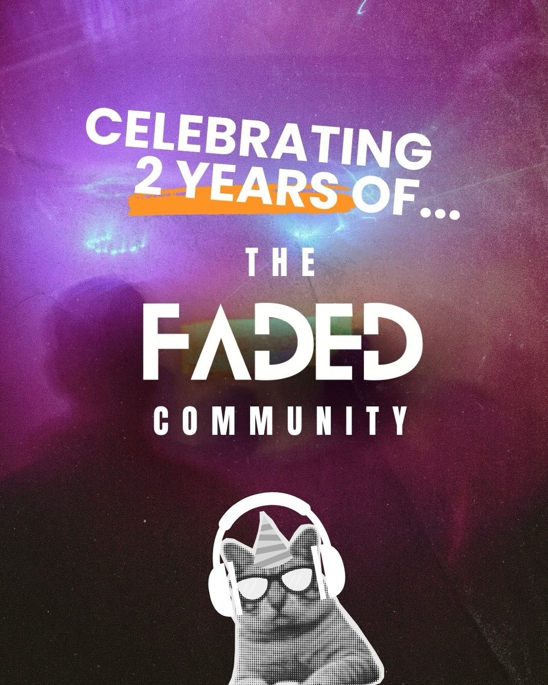 FADED BDAY 🎉 in order to look forward, we look back. This is what we&rsquo;ve achieved in the last 2 years. 

Just me, Cat @fadedsocietyofficial and a skeleton team that grew into crews of freelancers and volunteers. Just one rave that turned into m