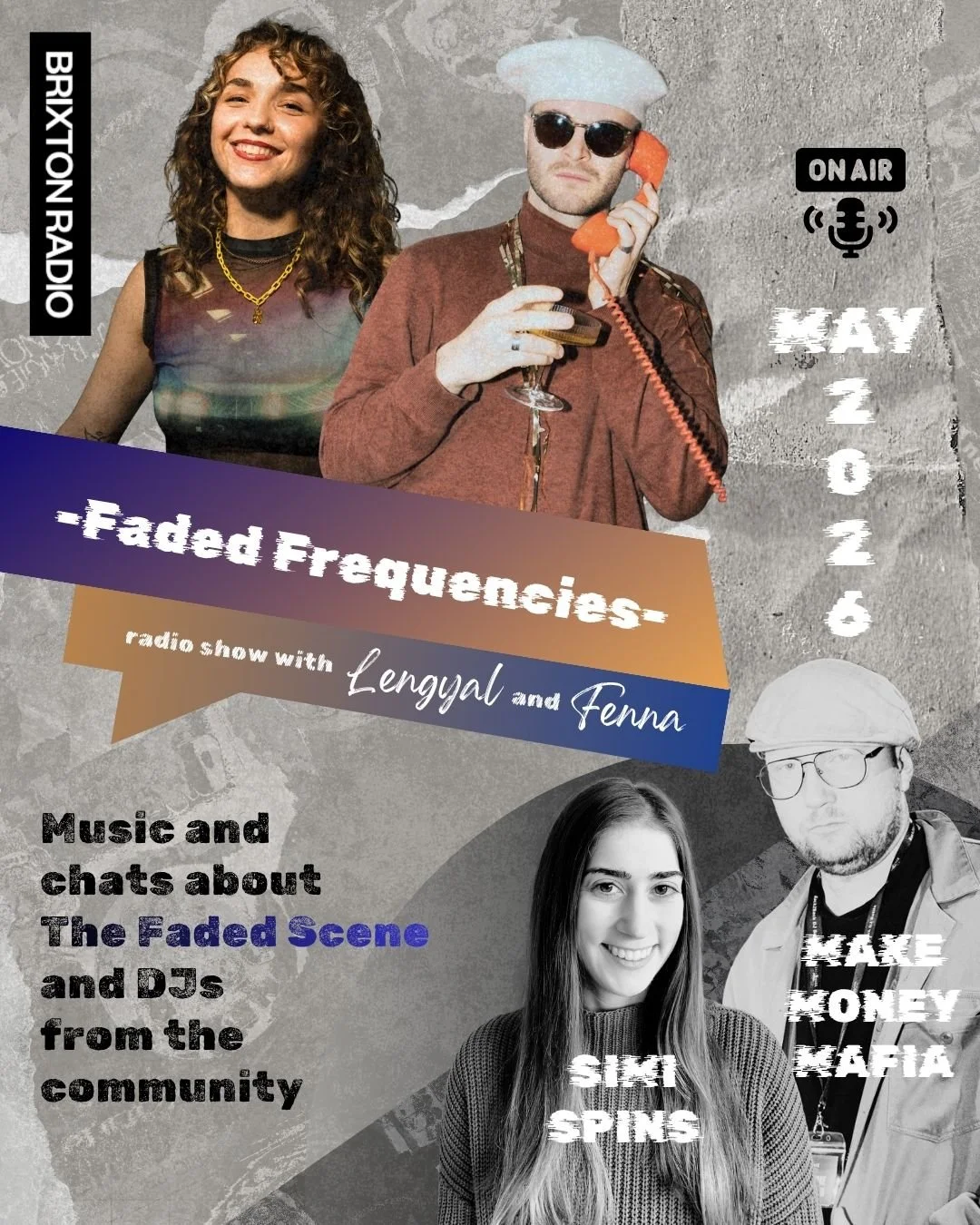 Next week were back on air at @brixtonradiolive. 

FADED FREQUENCIES, May 2026
Hosted by @lengyal.music and @fennaphoto

This show celebrates the entire underground culture with fresh perspectives on the music industry, diving deeper into articles, m