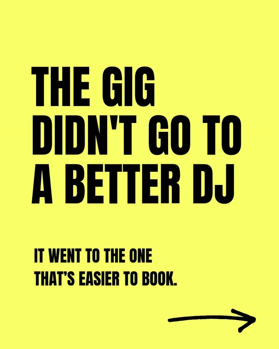 The bookings you're not getting aren't about your music. They're about how hard you are to book - friction and inconvenience always lose.

A promoter with a full inbox isn't comparing sets. They're picking whoever's quickest to say yes to &mdash; and