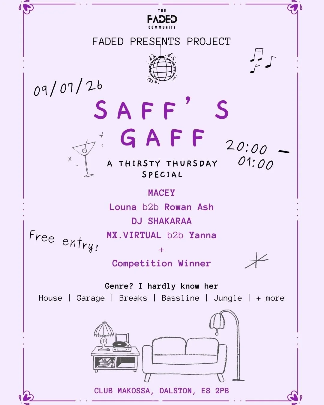 Faded Presents Project: Saff's Gaff