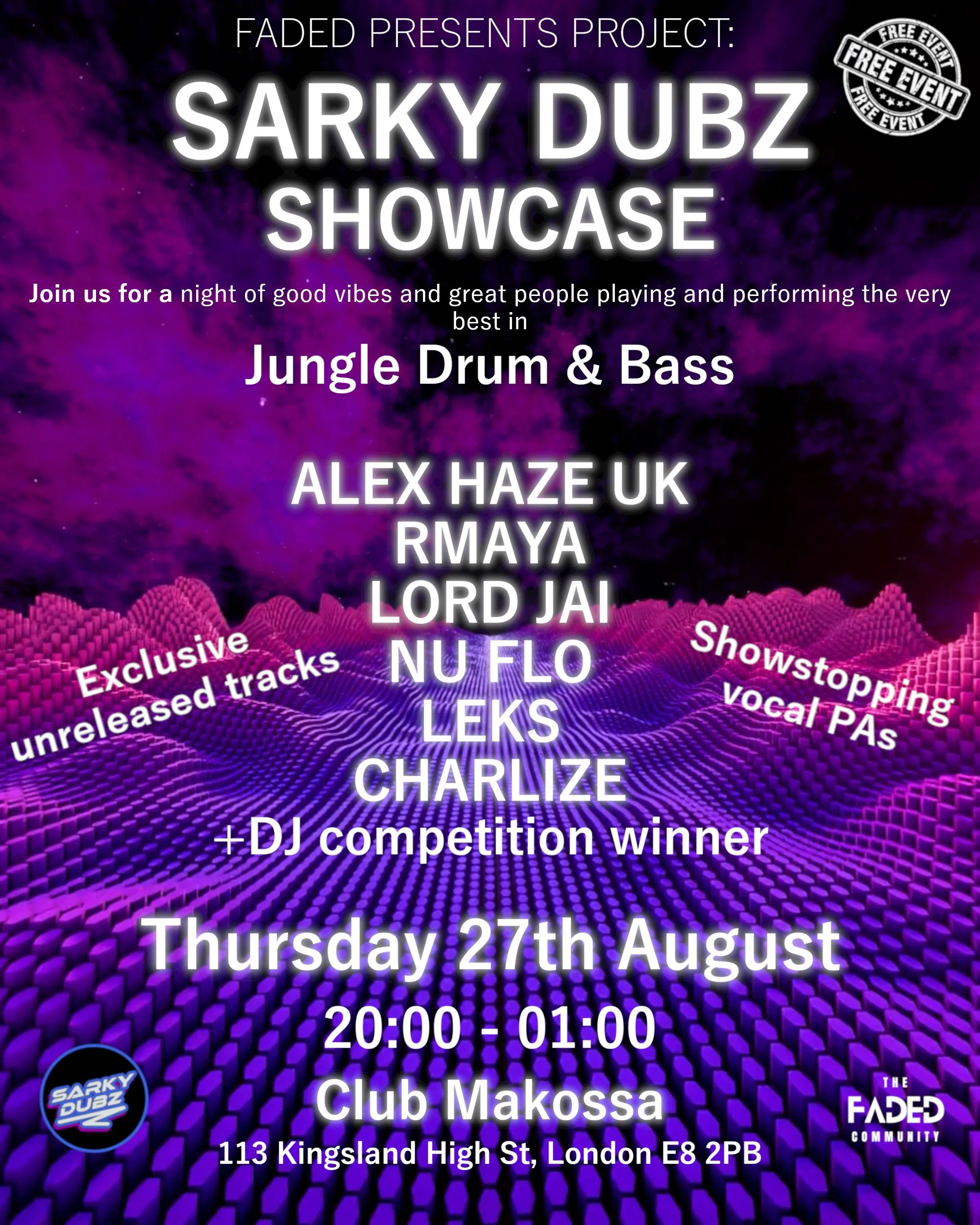 Faded Presents Project: Sarky Dubz Showcase 