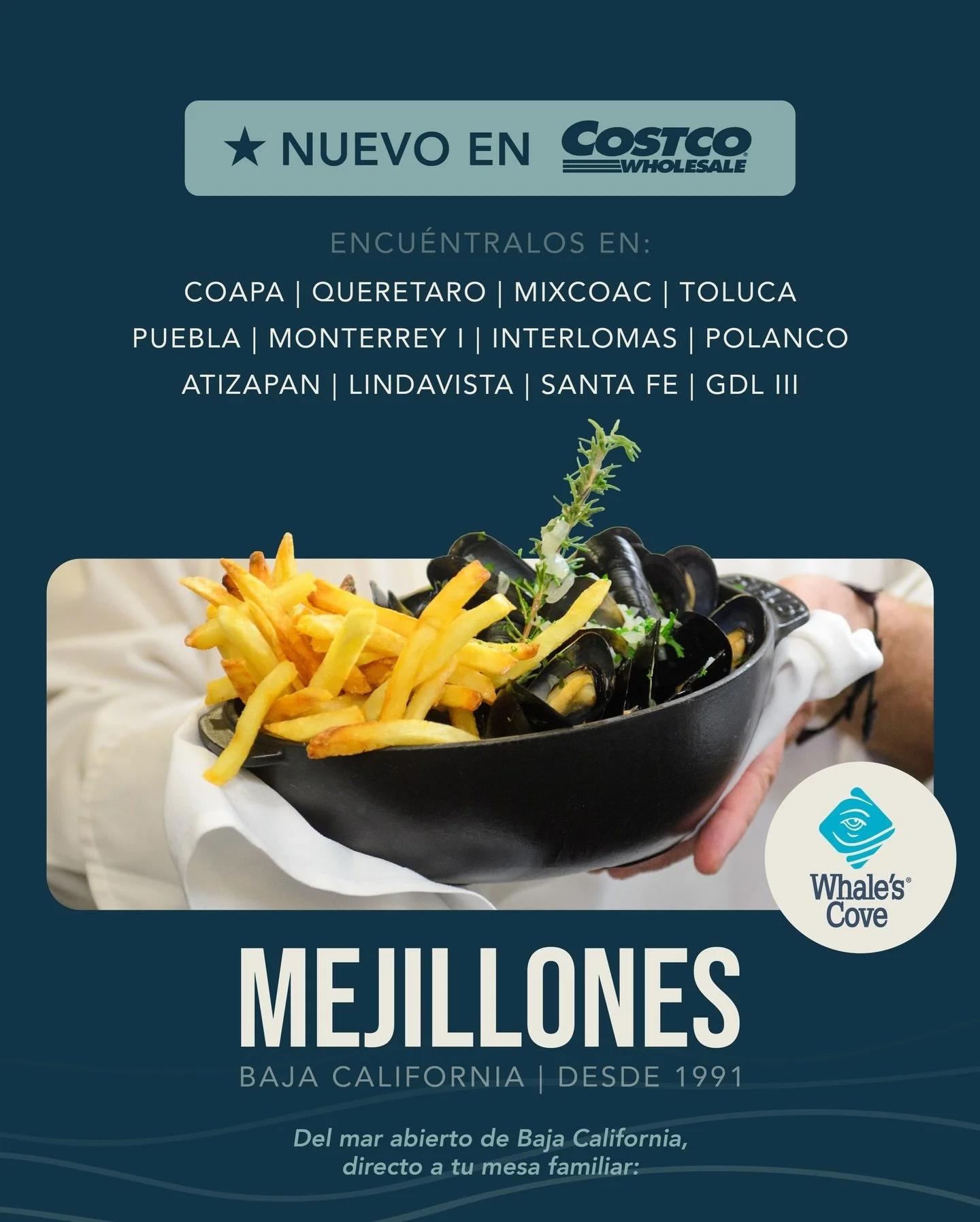&iexcl;Ya estamos en Costco M&eacute;xico! 🇲🇽

Nos emociona compartir que nuestros mejillones mediterr&aacute;neos vivos y frescos ya est&aacute;n disponibles en sucursales seleccionadas.

Cultivados por nuestra familia en el mar abierto de Baja Ca
