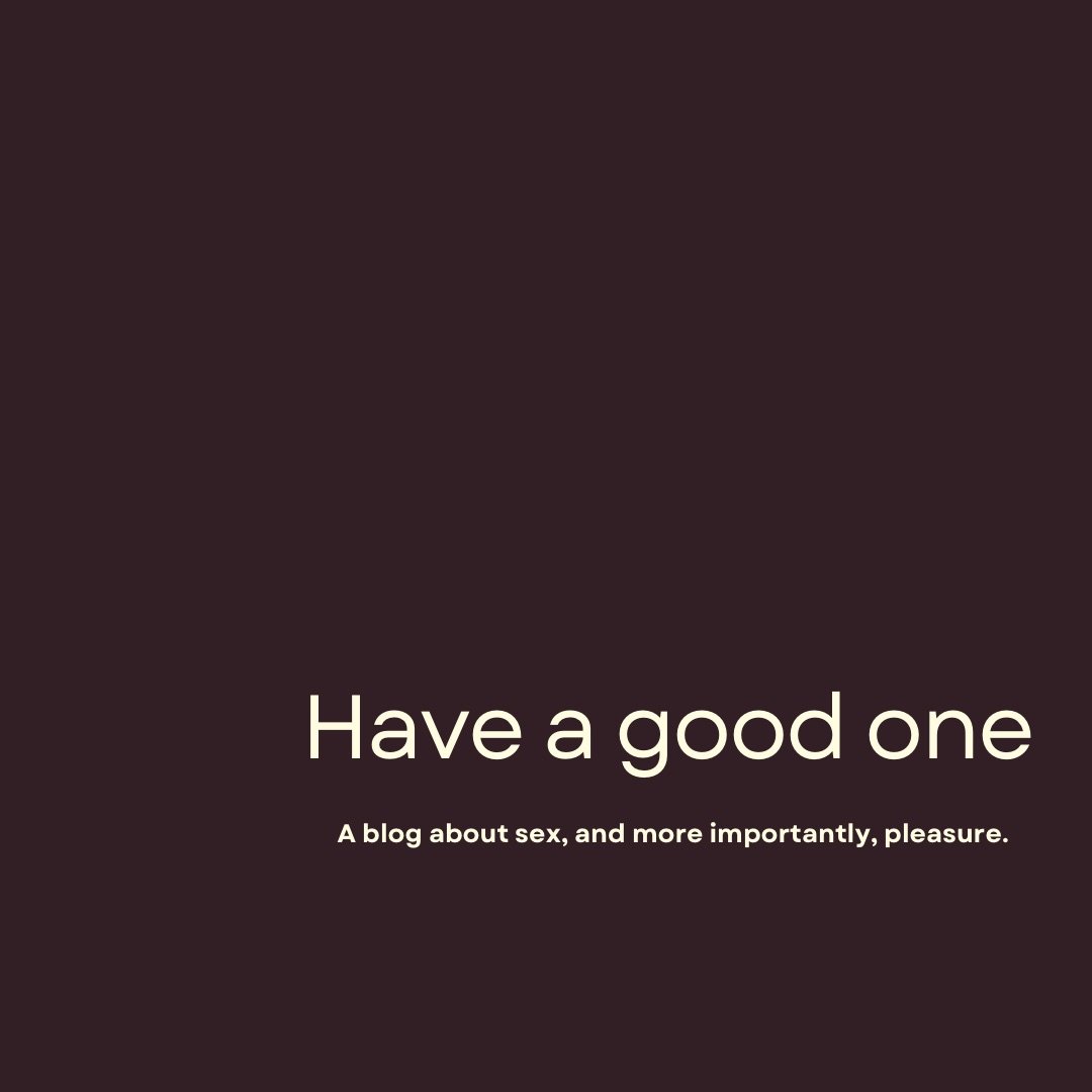 The history of pleasure