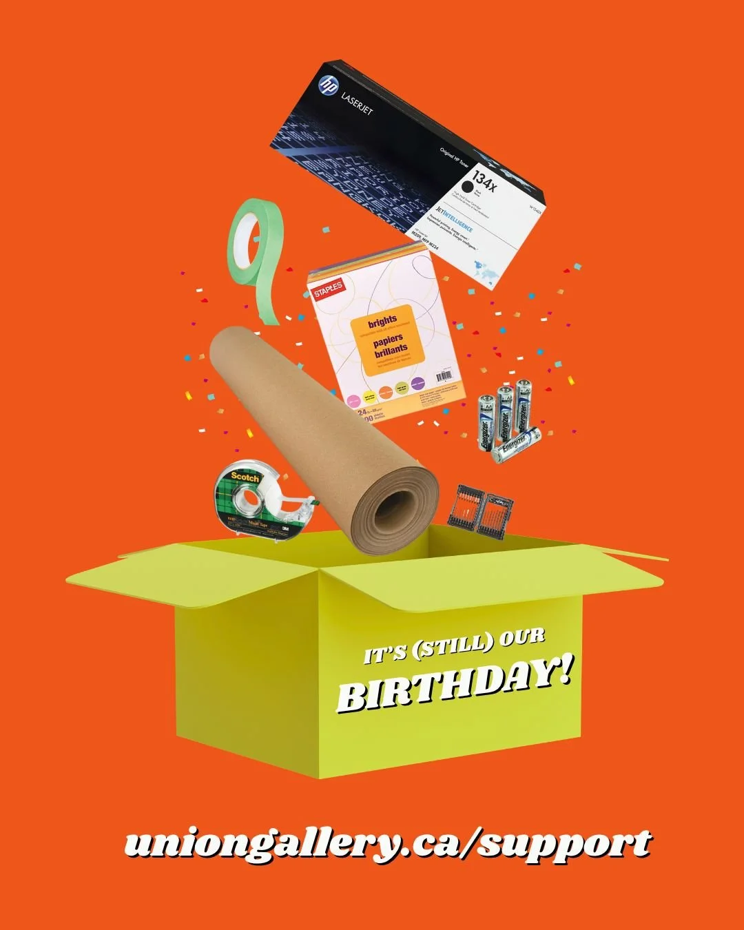10 more days to buy UG a birthday gift🥹👉👈🎁📦💝🎁📦
If you haven’t had a chance yet, there’s still time to get some printer paper, toner, batteries, tape, drill bits, or even help fund a new computer 💸
Check out the birthday registr