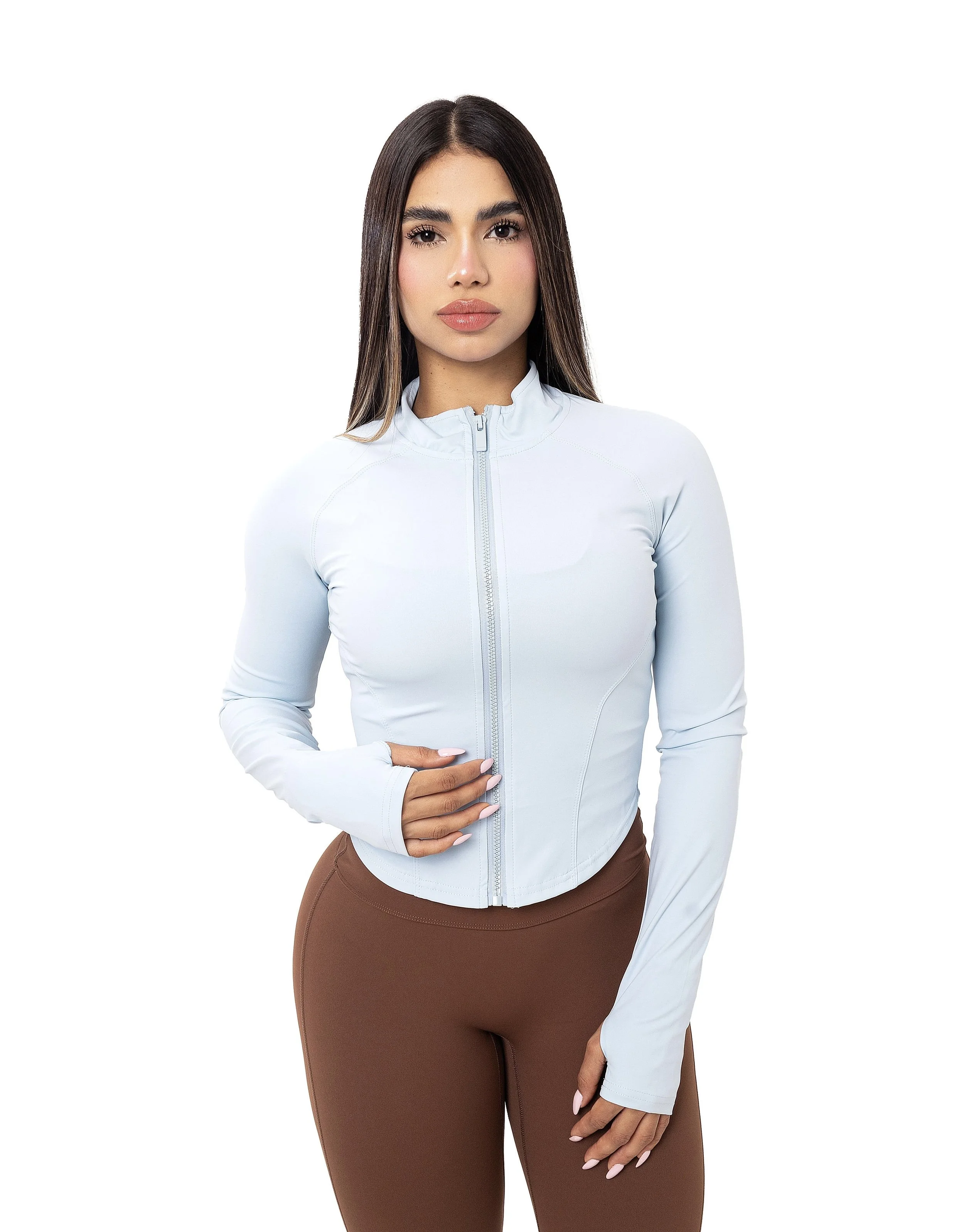 TRACE JACKET BABY BLUE