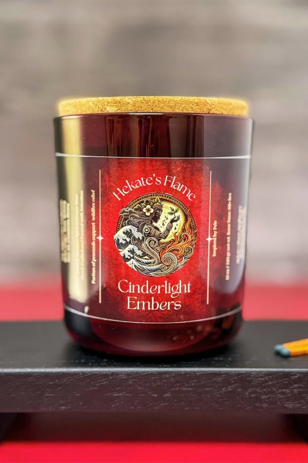 Cinderlight Embers ~ Handmade Candle inspired by Pele for Wildfire Relief