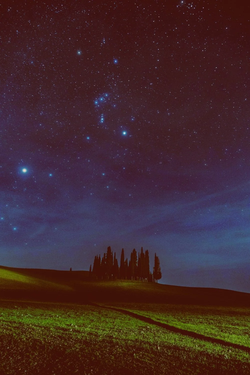 Star-strewn night sky echoing Frigg’s watchful realm for a handmade scented mythology candle with a clean-burning wooden wick.