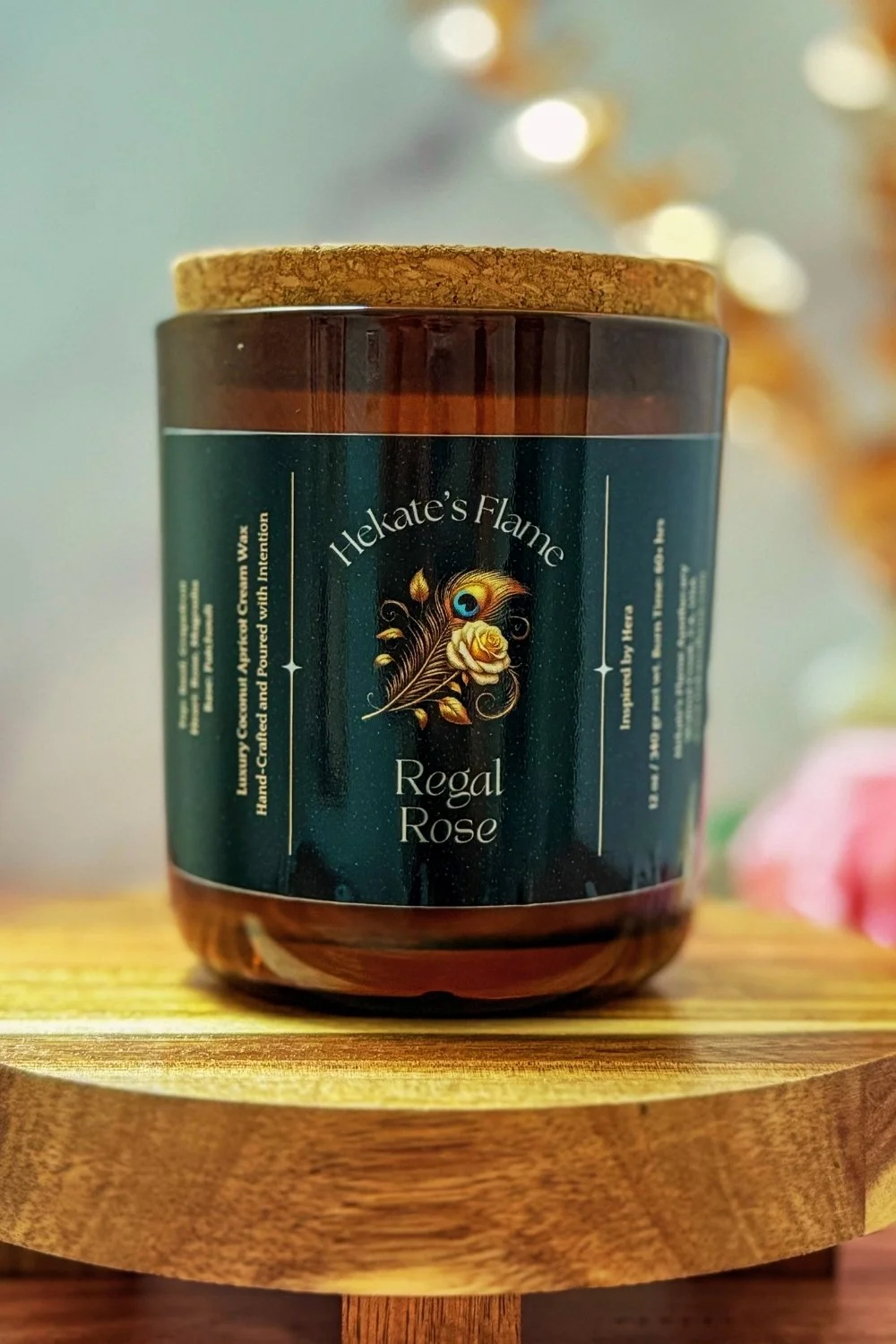 Regal Rose ~ Handmade Candle inspired by Hera (Juno)