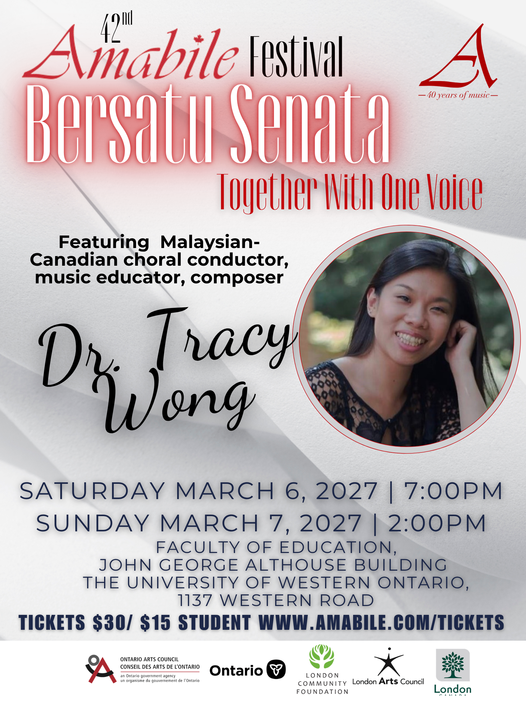 Bersatu Senata: The 2027 Amabile Festival with Dr. Tracy Wong