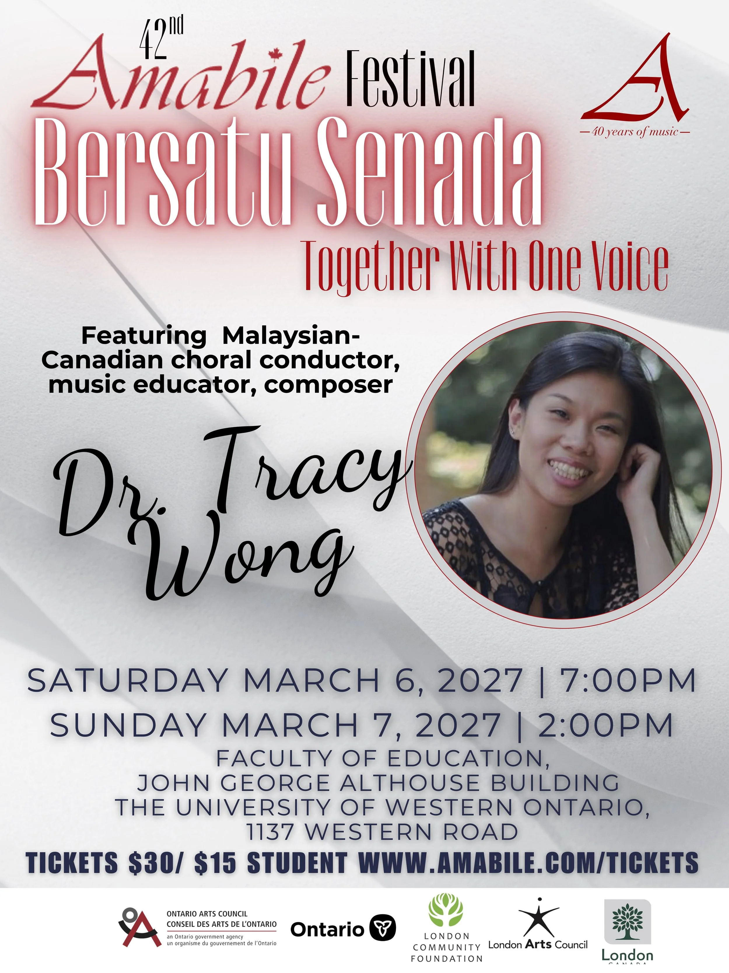 Bersatu Senada: The 2027 Amabile Festival with Dr. Tracy Wong