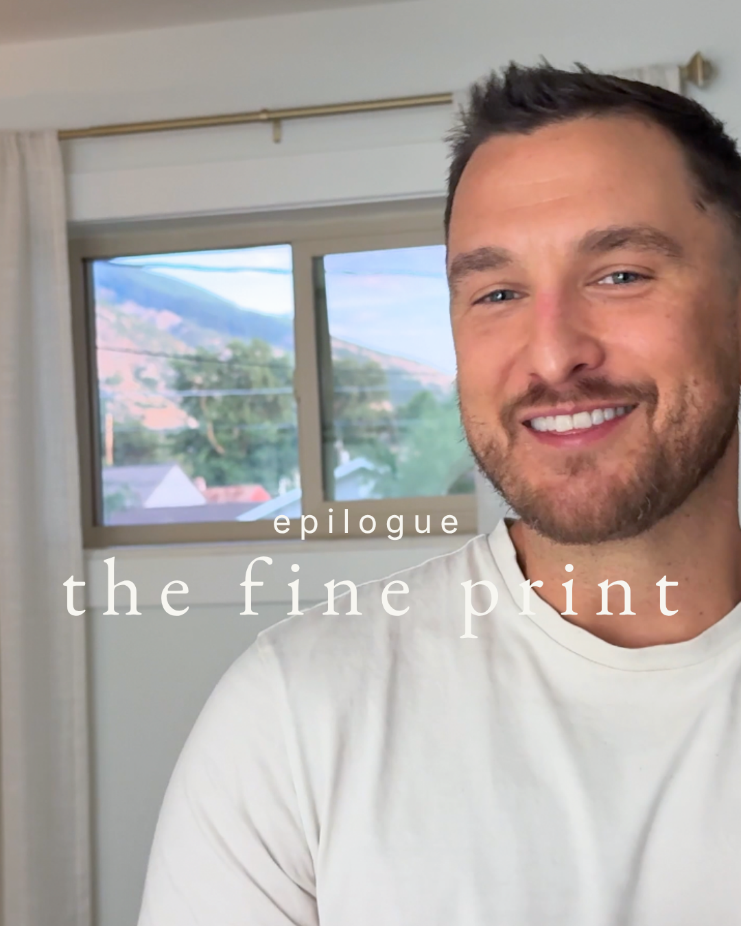 Stephen in the finished guest room during the epilogue