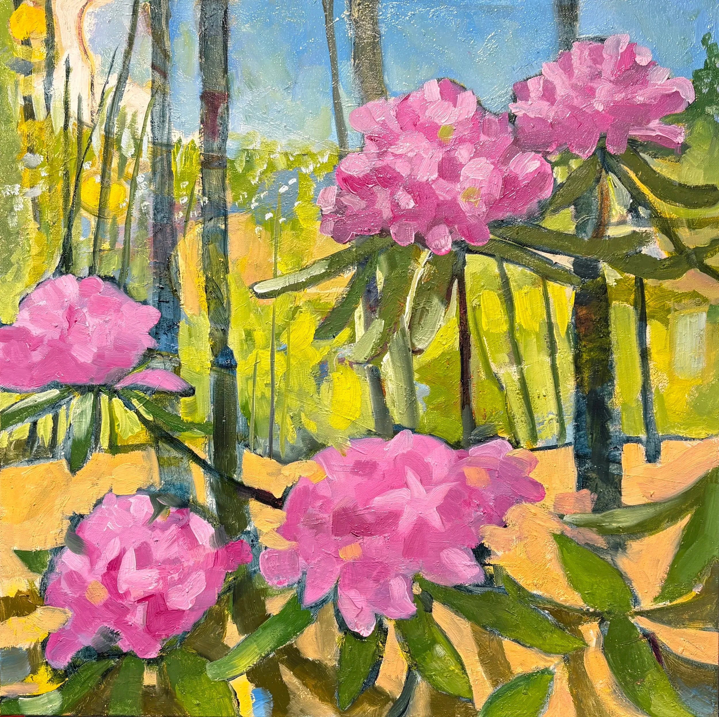 "Rhododendrons 3"/
February 2026/
24" x 24"/
Oil on gallery wrapped canvas/
$500
