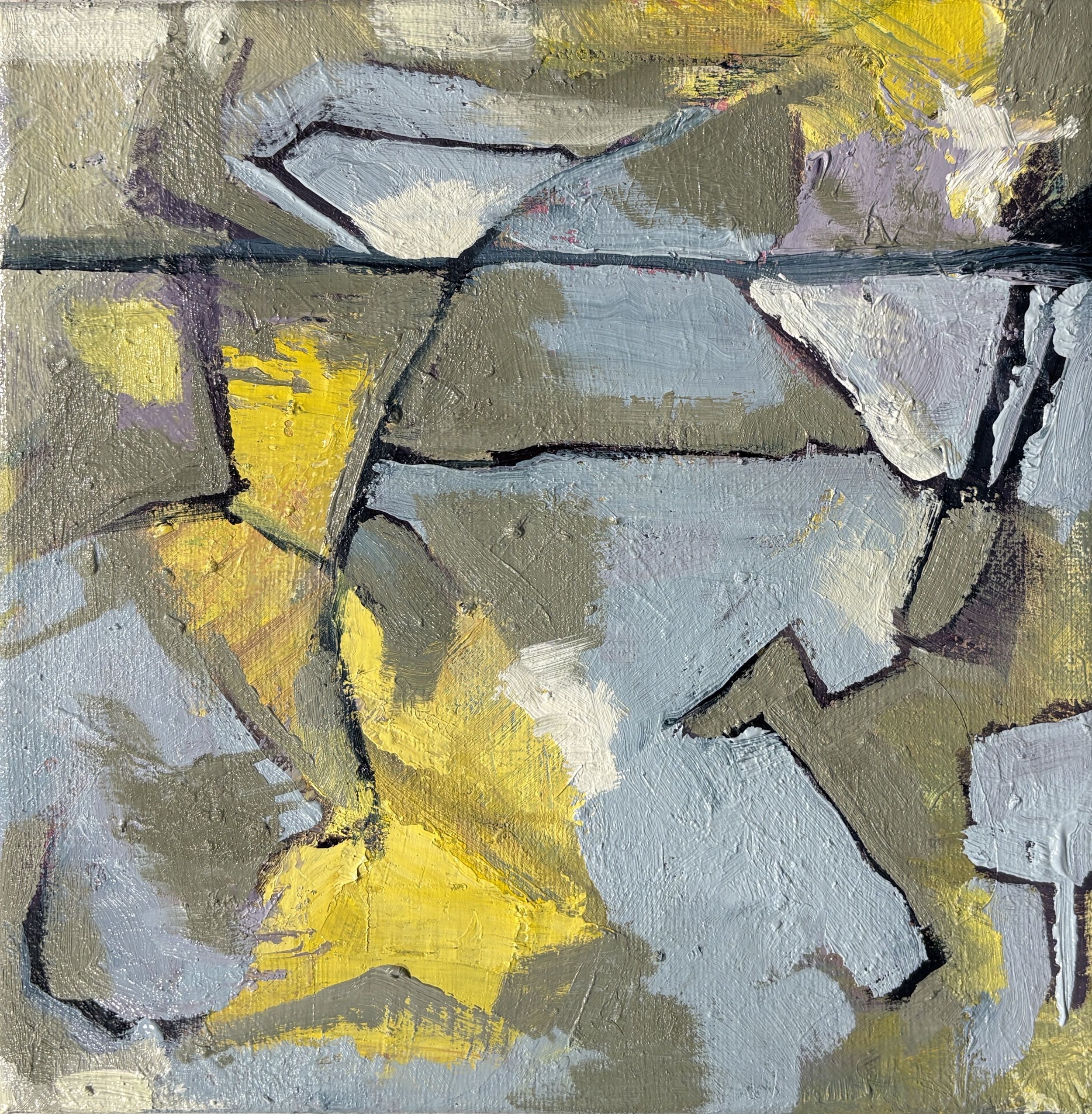 “Patina of Light”/December 2025/10” x 10”/Oil on stretched canvas/ $135
