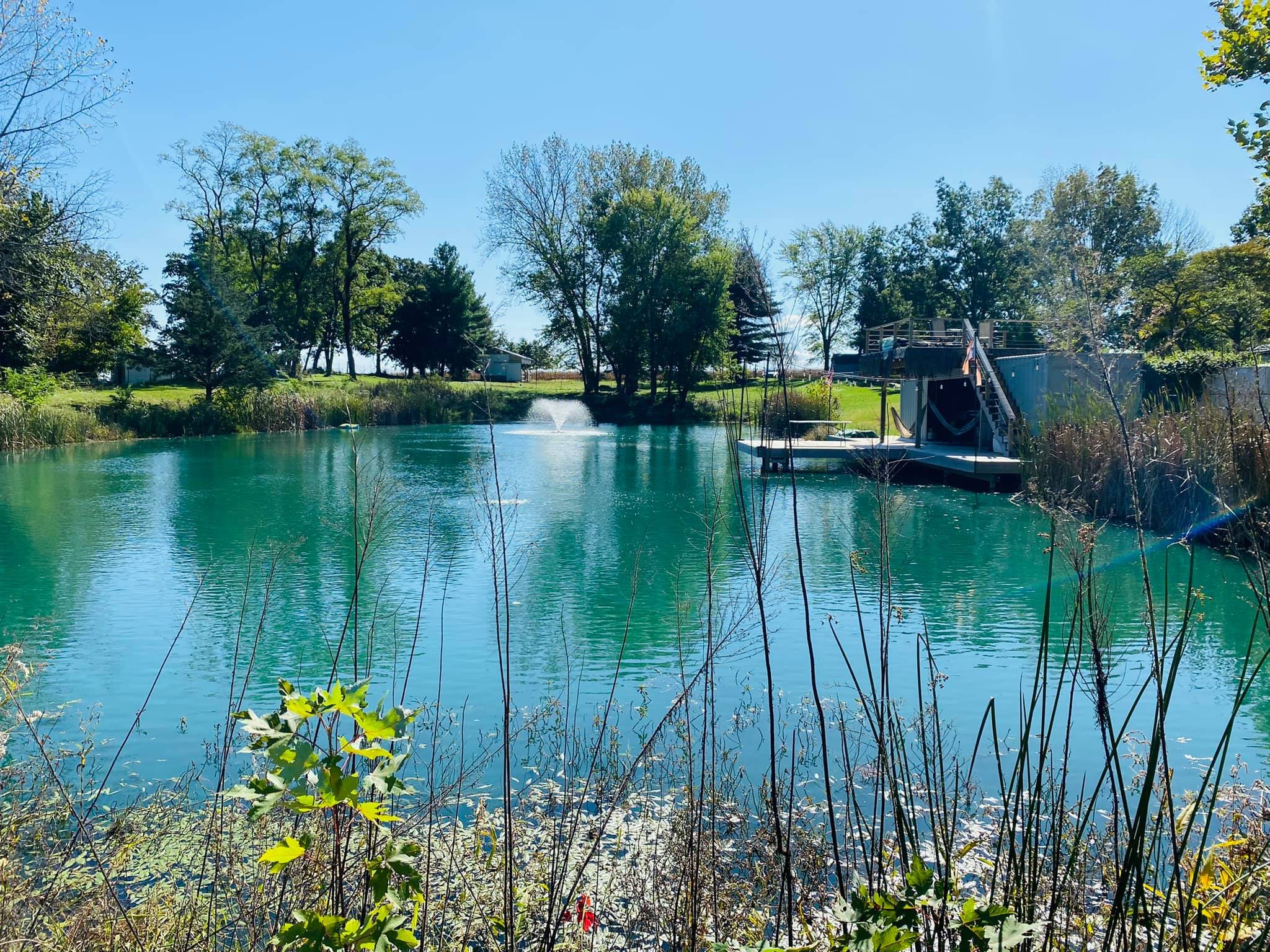 Pond and Cabana View with Hammocks.jpg
