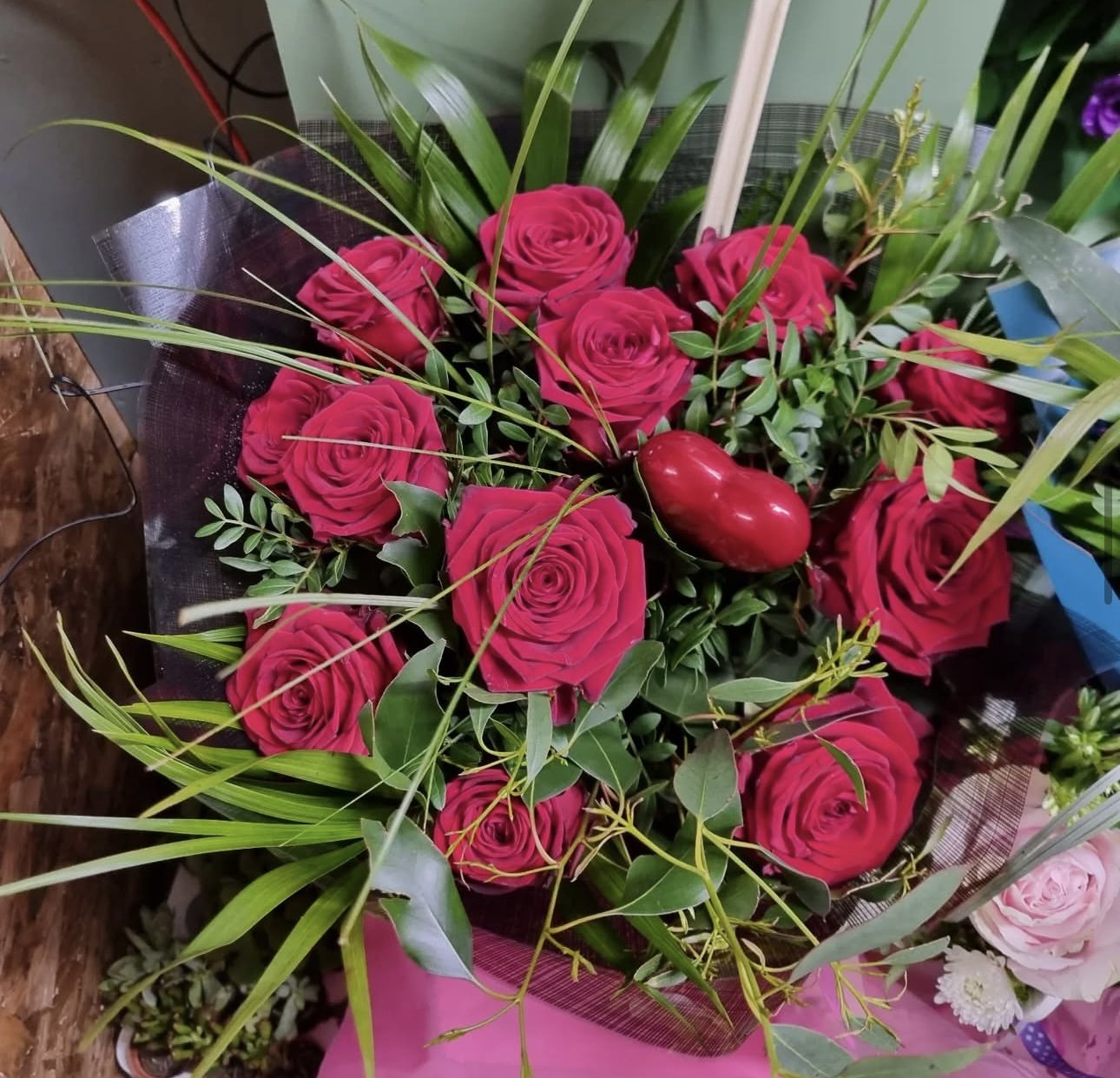 Dozen RED Rose Bouquet