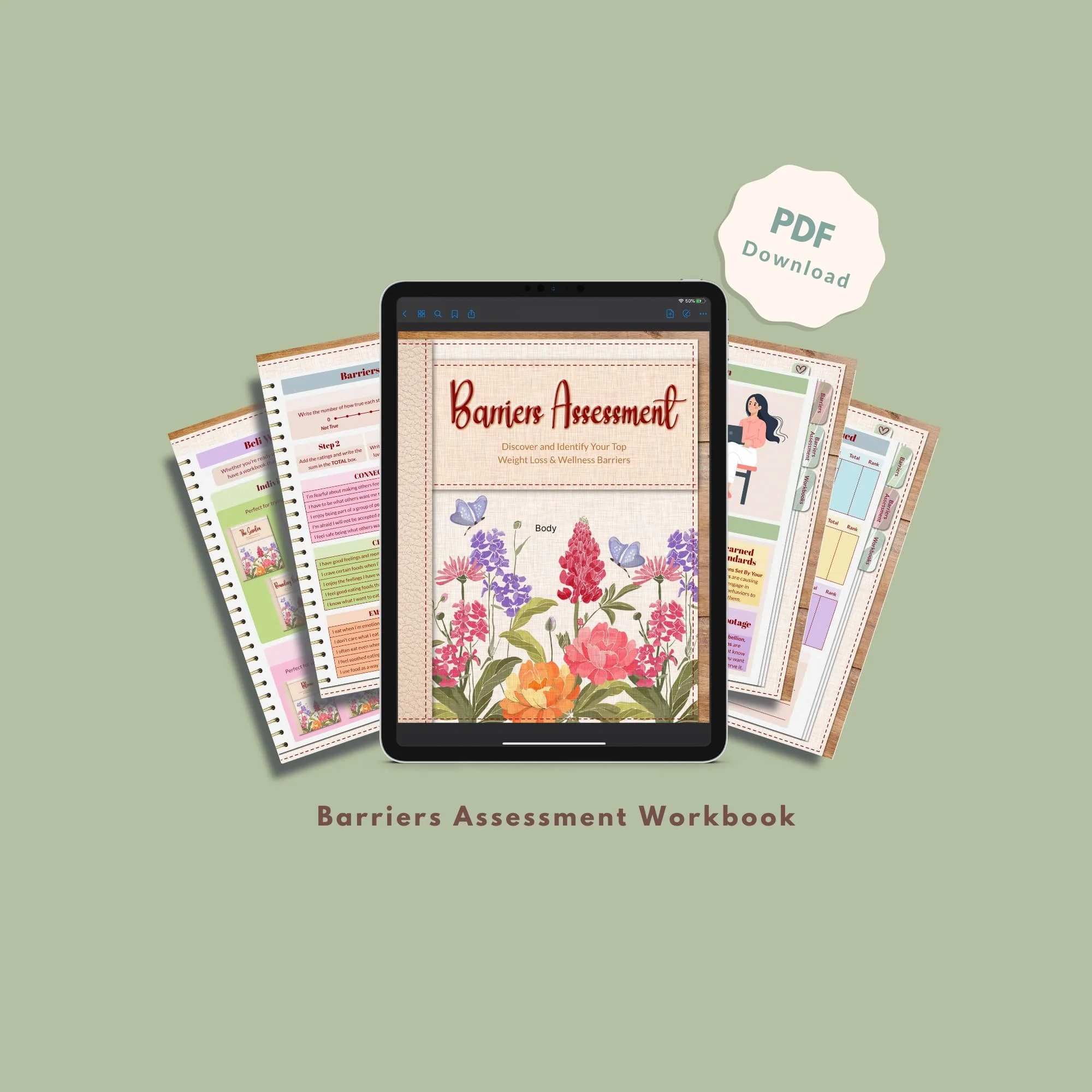 Image of what is included in the workbook