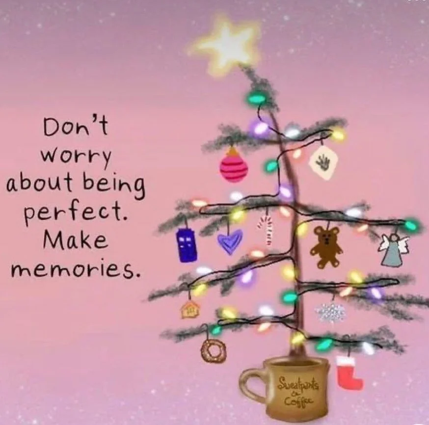 The best gift you can give this season is being present. Happy holidays! 💜 #presentoverperfect #mentalhealthawareness #mentalhealthsupport #mentalhealth #holidayseason