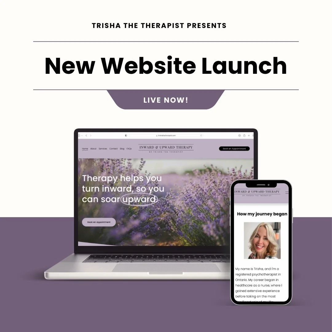I am thrilled to share my new website for my practice, Inward and Upward Therapy. My goal with this site is to provide a comprehensive resource for those seeking mental health support and to showcase the range of services I offer. 

At Inward and Upw