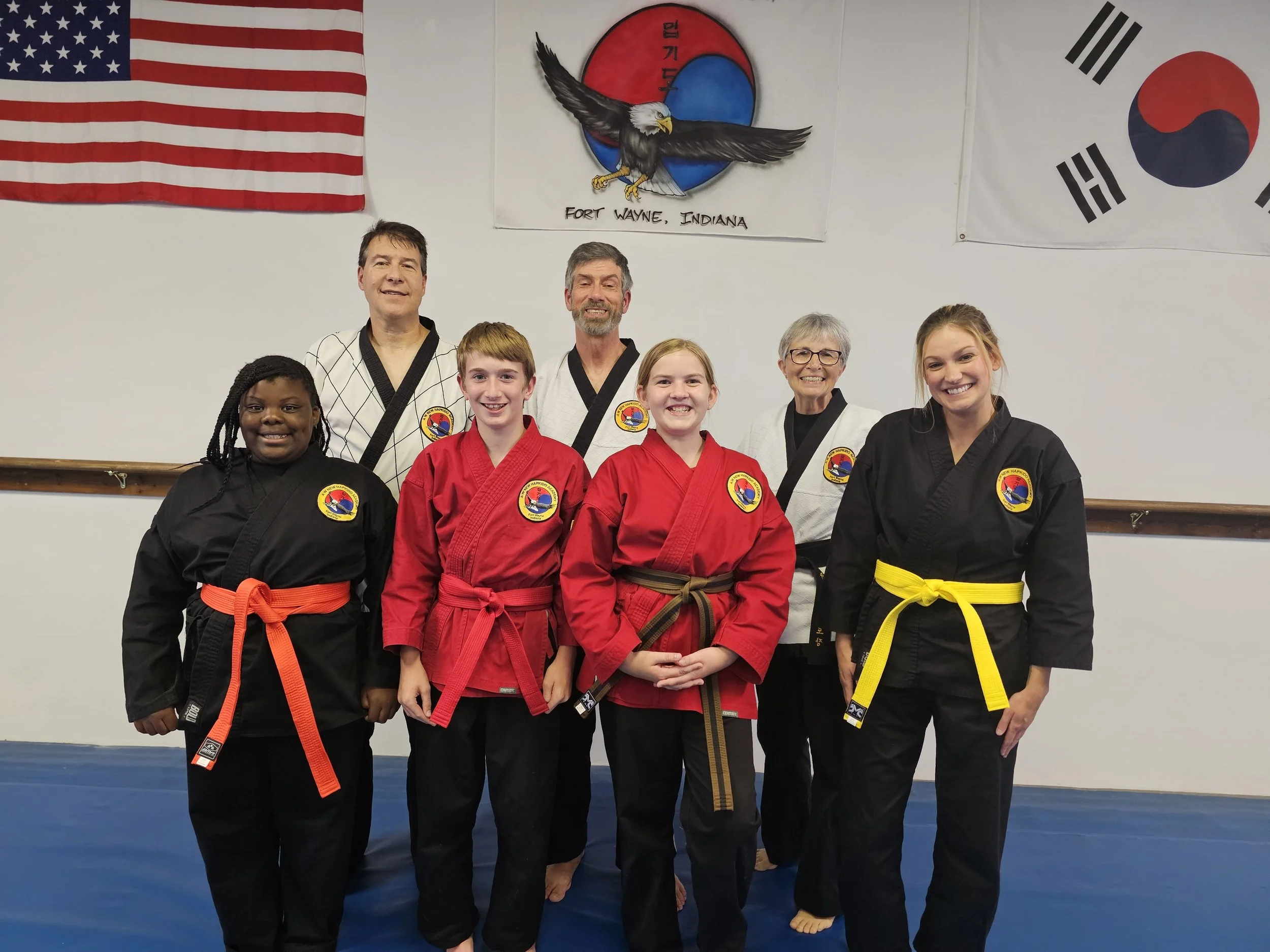 09-17-2026 Gup Promotions Congratulations to Hannah promoted to Yellow Belt, Amaya promoted to Orange Belt, Kallee to 2nd Brown Belt and Hunter to Red Belt!