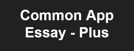 Plus - Common App Essay