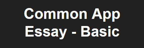Basic - Common App Essay