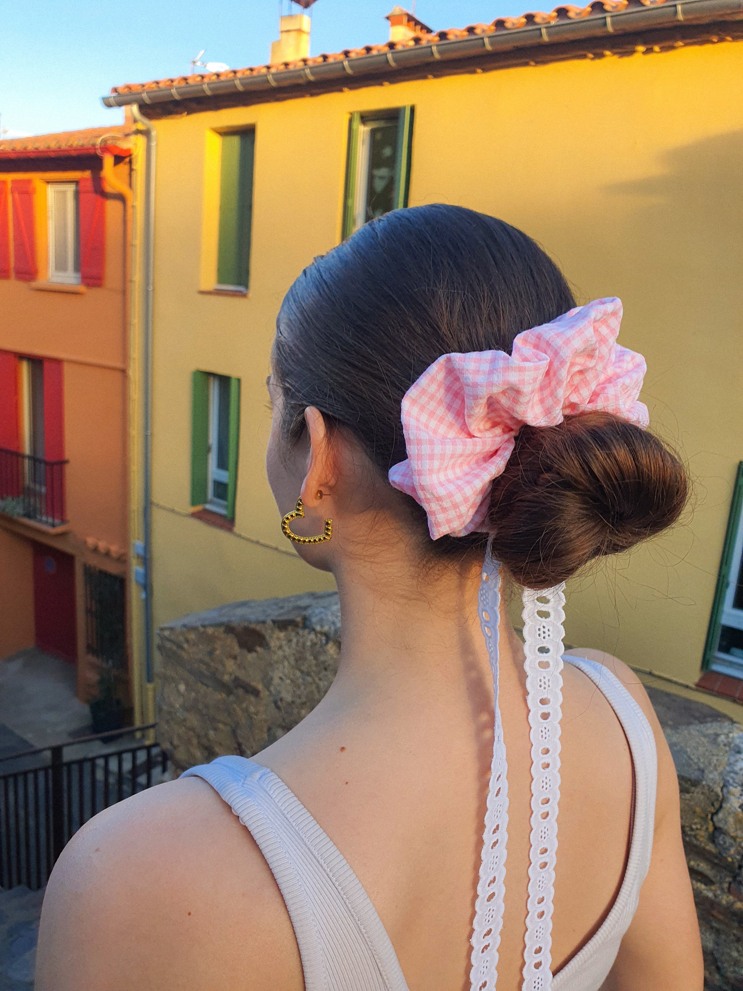 Chouchou en Vichy Rose