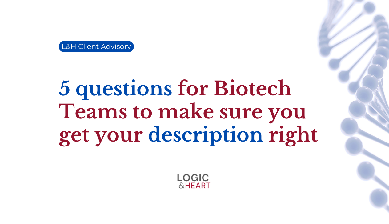 5 questions for biotech teams to make sure you get your description right
