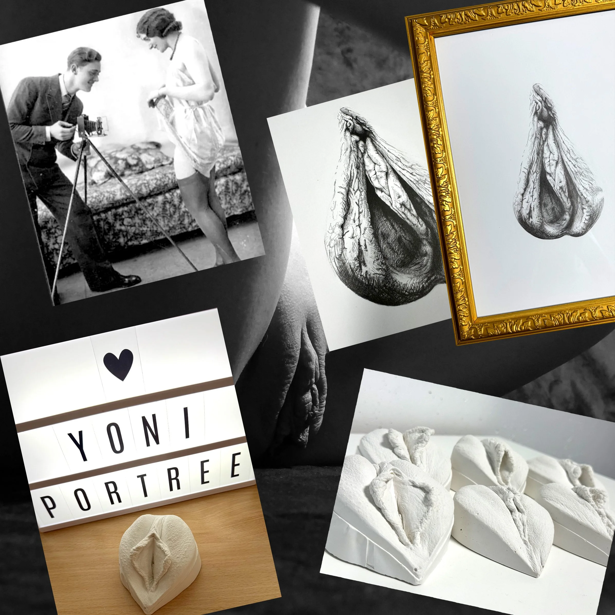 Kipsskultuur, fotosessioon (50 fotoga) ja pliiatsijoonistus A4