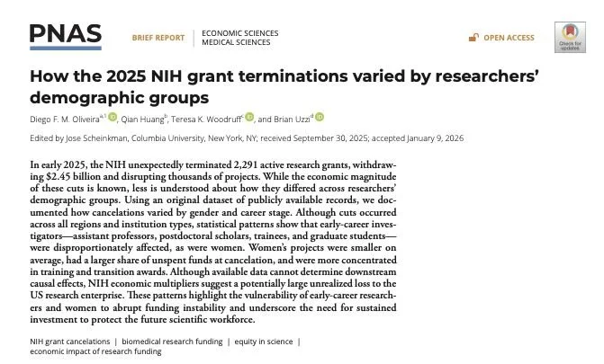 What happens when NIH funding cuts aren’t evenly distributed? 