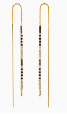 Stylish Miyuki seed bead threader earrings in various colors at Apres Soleil Tans & Boutique.