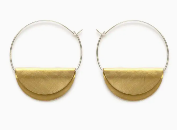 Petite Hathor hoop earrings showcased at Apres Soleil Tans & Boutique.