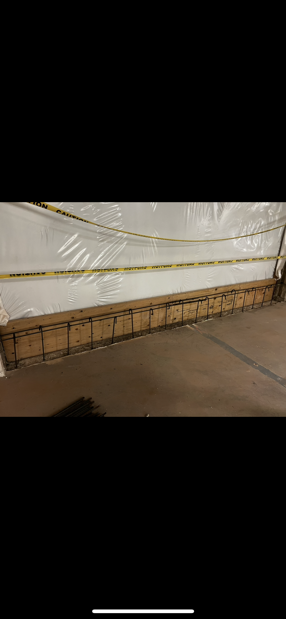 rebar placement, formwork, concrete