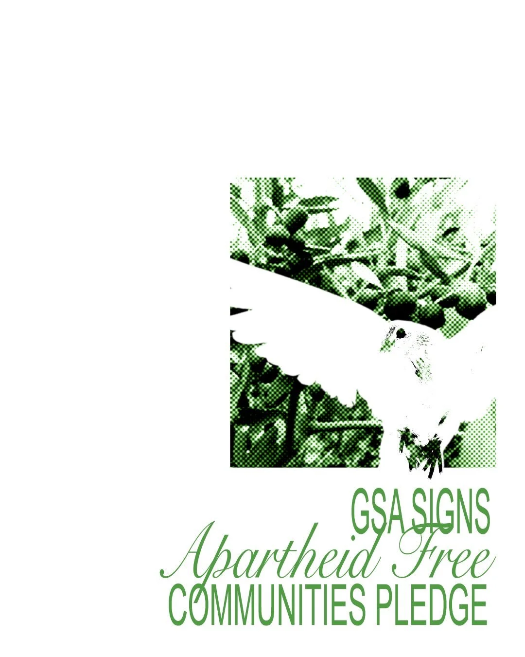 UBC Geography Students Association endorses the Apartheid Free Communities pledge.
