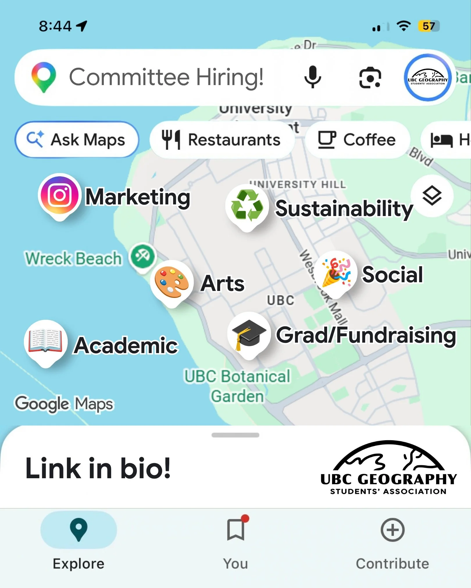 Looking to get more involved in the Geography community? The GSA is looking for passionate students to join our committees! 🎉

Whether you&rsquo;re into planning fun socials, creating engaging social media posts, supporting sustainability initiative