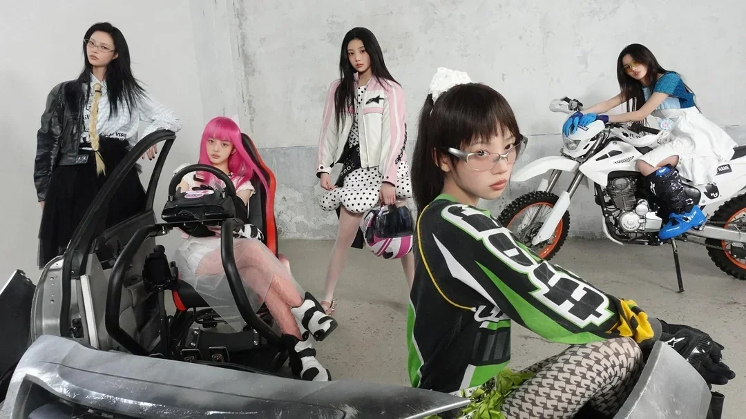 ILLIT 'Not Cute Anymore' MV Wonhee wearing Polka Dot Bodysuit, Polka Dot Stower Skirt