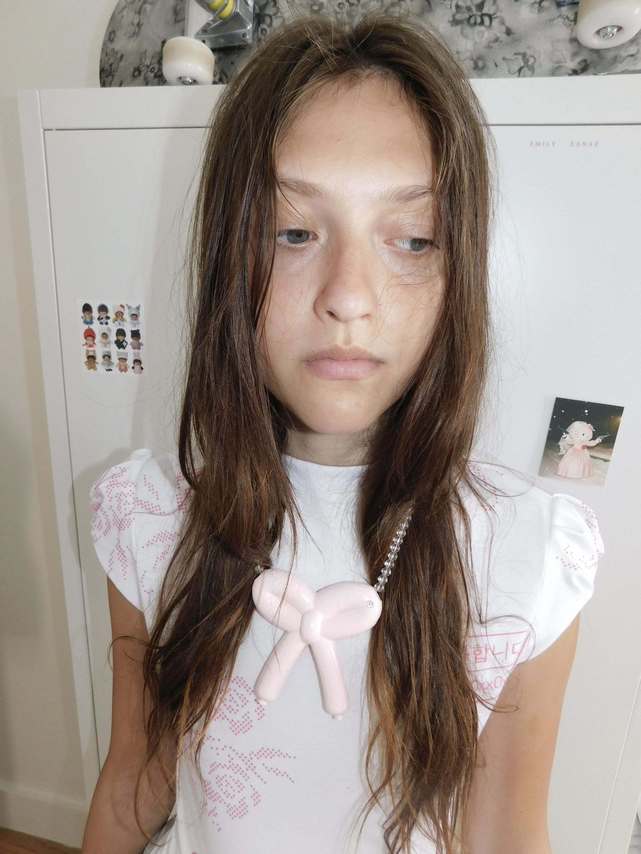 BALLOON BOW BIG PENDANT NECKLACE