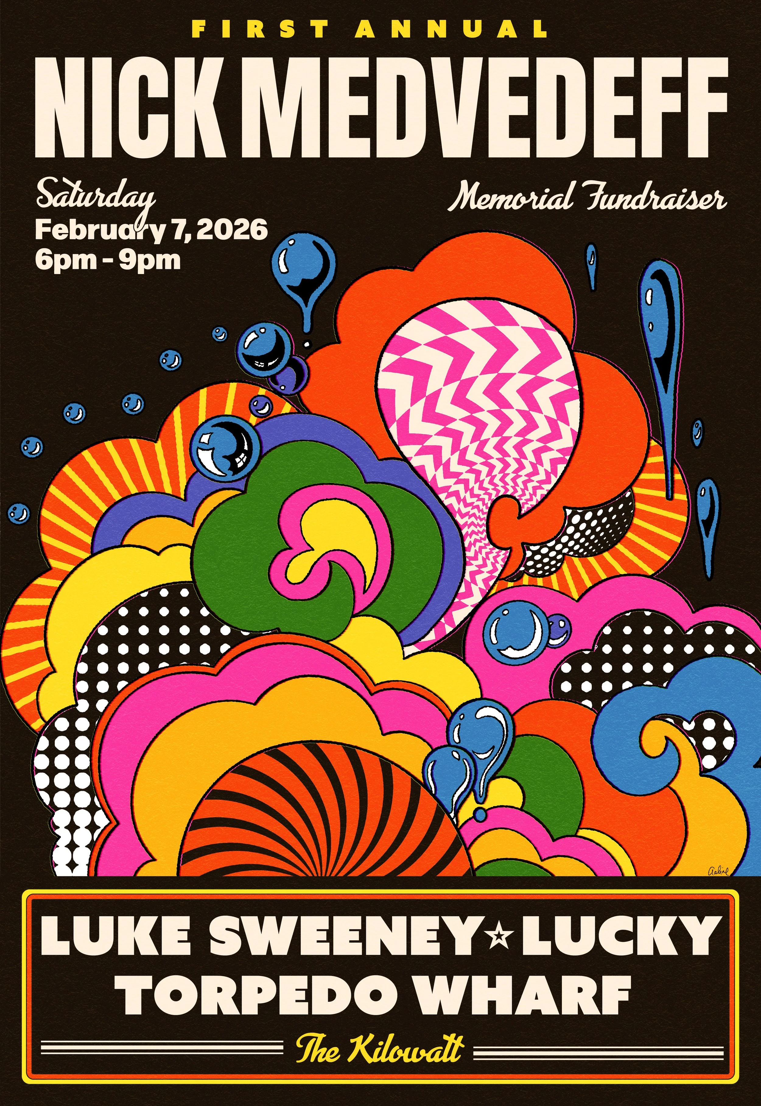 First Annual Nick Medvedeff Memorial Fundraiser Concert Happening February 7 at Kilowatt