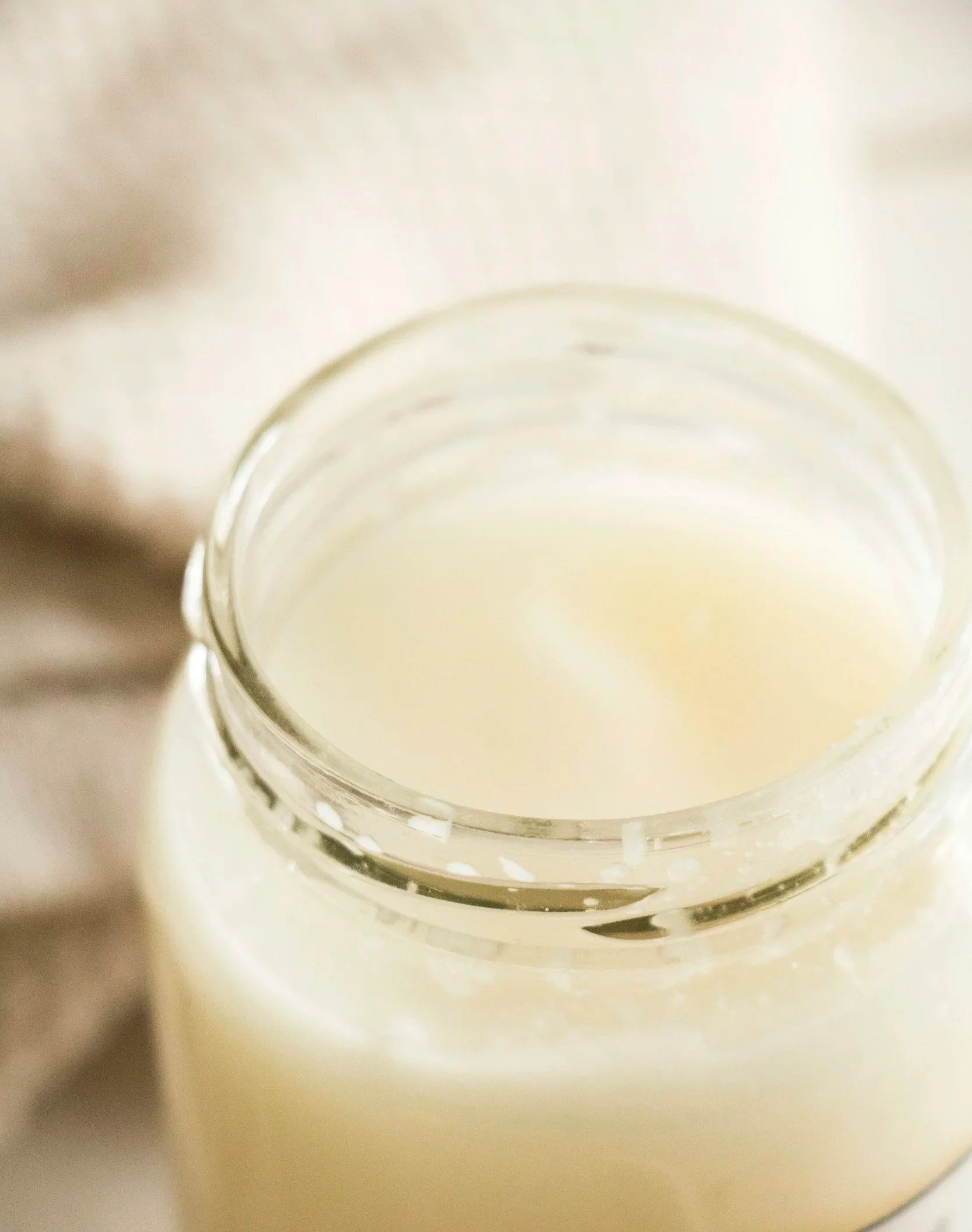 jar of organic cold pressed coconut oil